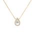 Collier femme Carador pendentif goutte plaqué or et oxydes de zirconium