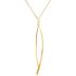 Collier femme Carador baguette plaqué or