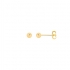 Boucles d'oreilles Carador boule 4 mm en plaqué or