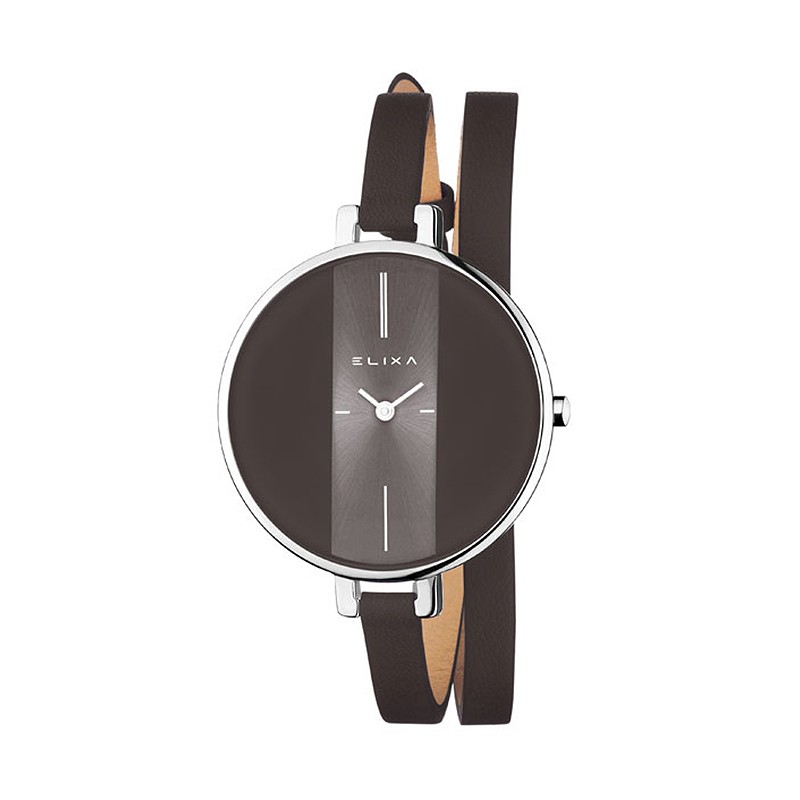 Montre femme Elixa Finesse cuir marron E096-L233