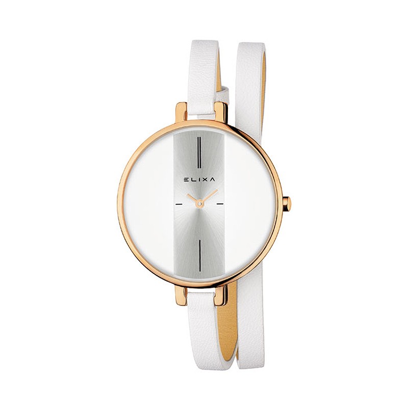 Montre femme Elixa Finesse cuir blanc E069-L238
