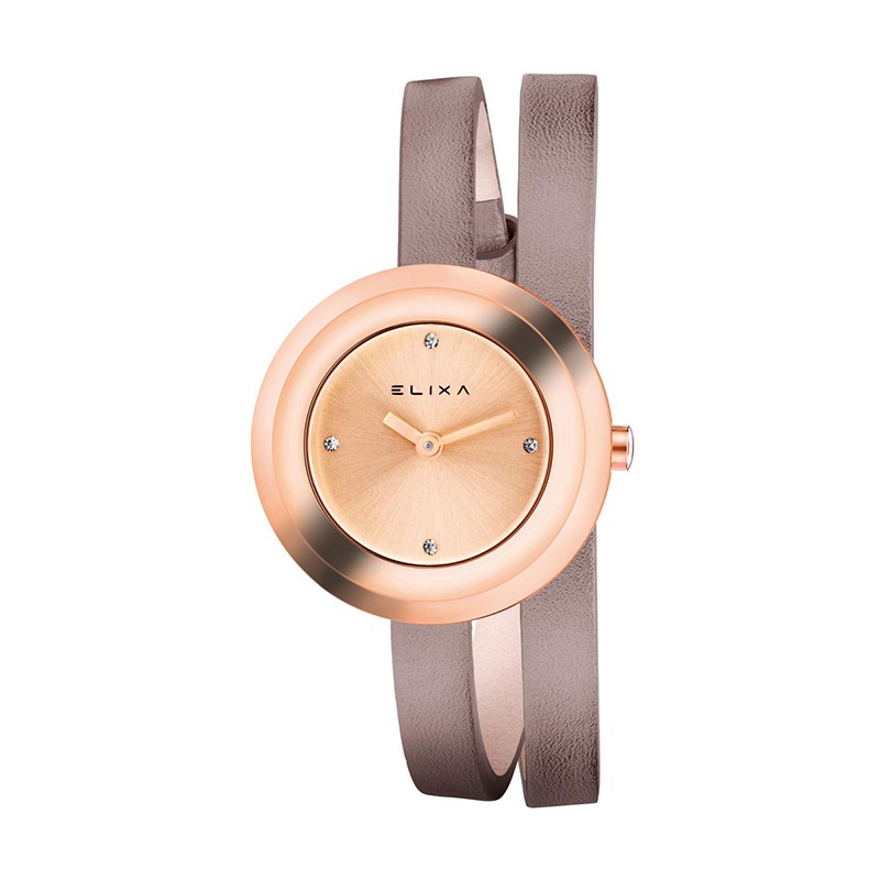 Montre Femme Elixa Finesse cuir gris E092-L356