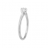 Bague solitaire Carador or blanc 375/000 et diamant 0.19 cts