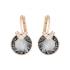 Boucles d'oreilles Swarovski Bella V dorées rose et cristal gris 5299317