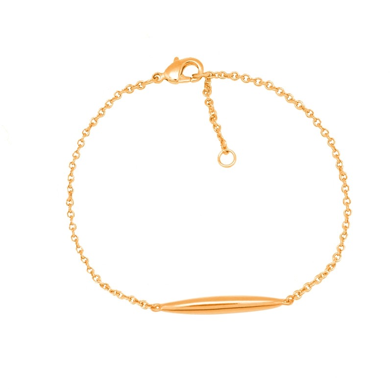 Bracelet Carador plaqué or avec ogive