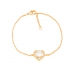 Bracelet Carador plaqué or coeur