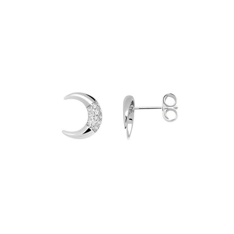 Boucles d'oreilles lune Carador Argent 925/000