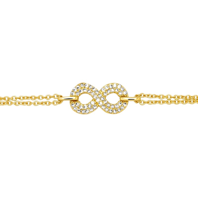 Bracelet Carador Femme Plaqué or symbole infini