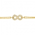 Bracelet Carador Femme Plaqué or symbole infini