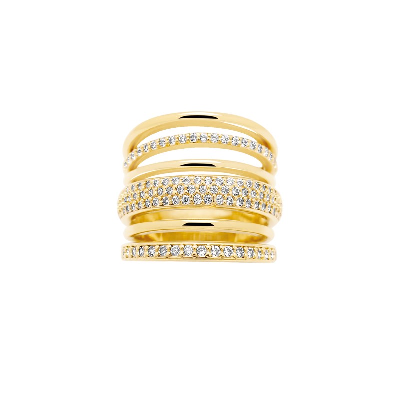 Bague Carador femme fantaisie plaqué or