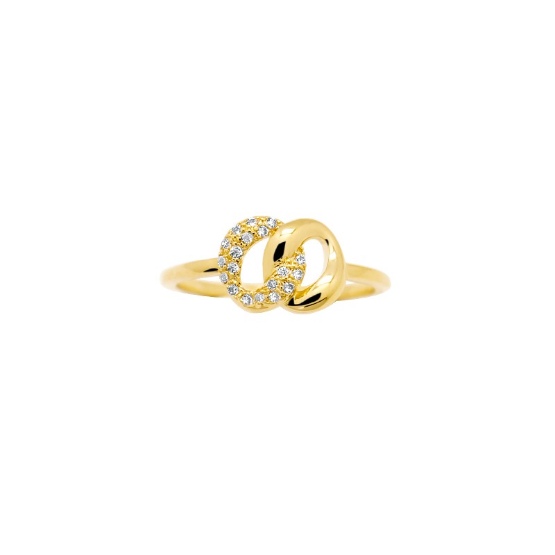 Bague Carador collection plaqué or jaune 