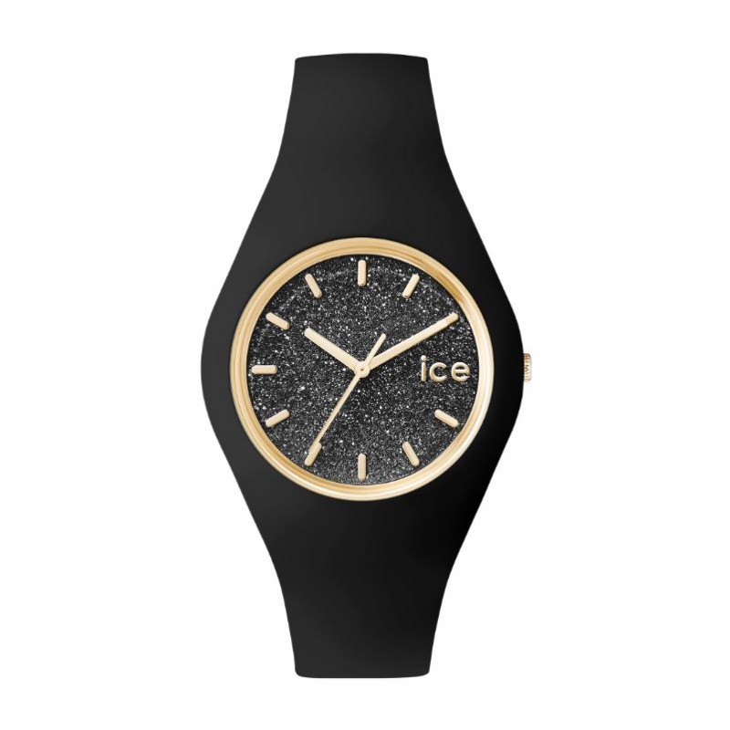Montre Ice Glitter noir Taille Medium 001356