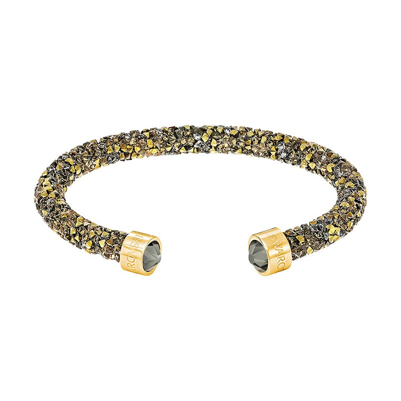 Bracelet jonc Swarovski Crystaldust multicolore et doré 5372883