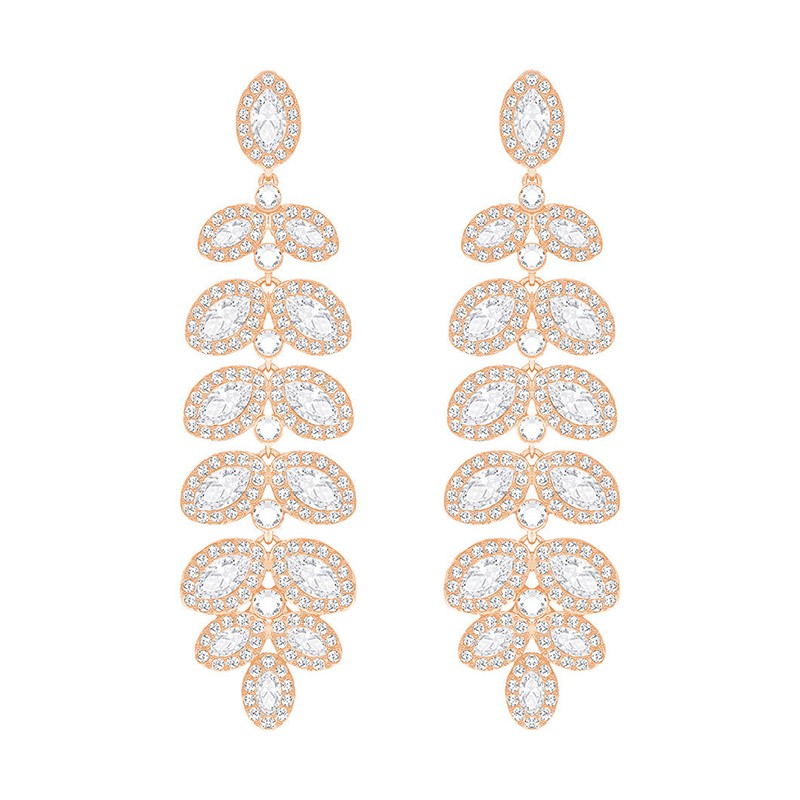 Boucles d'oreilles Swarovski Baron plaqué or rose 5350617