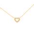 Collier CARADOR coeur collection plaqué or 52EL036CZ