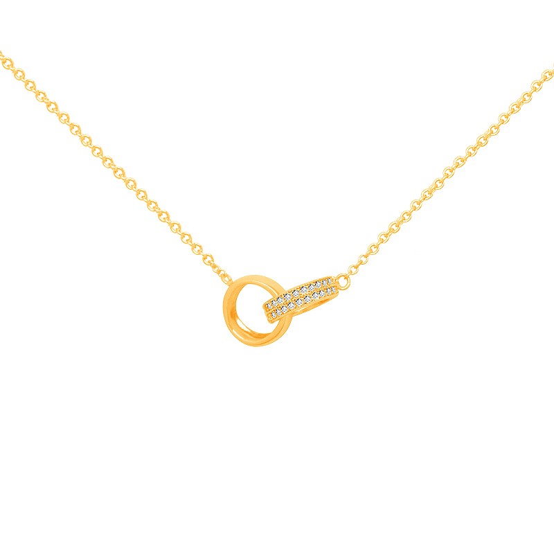 Collier CARADOR plaqué or 52EN059CZ