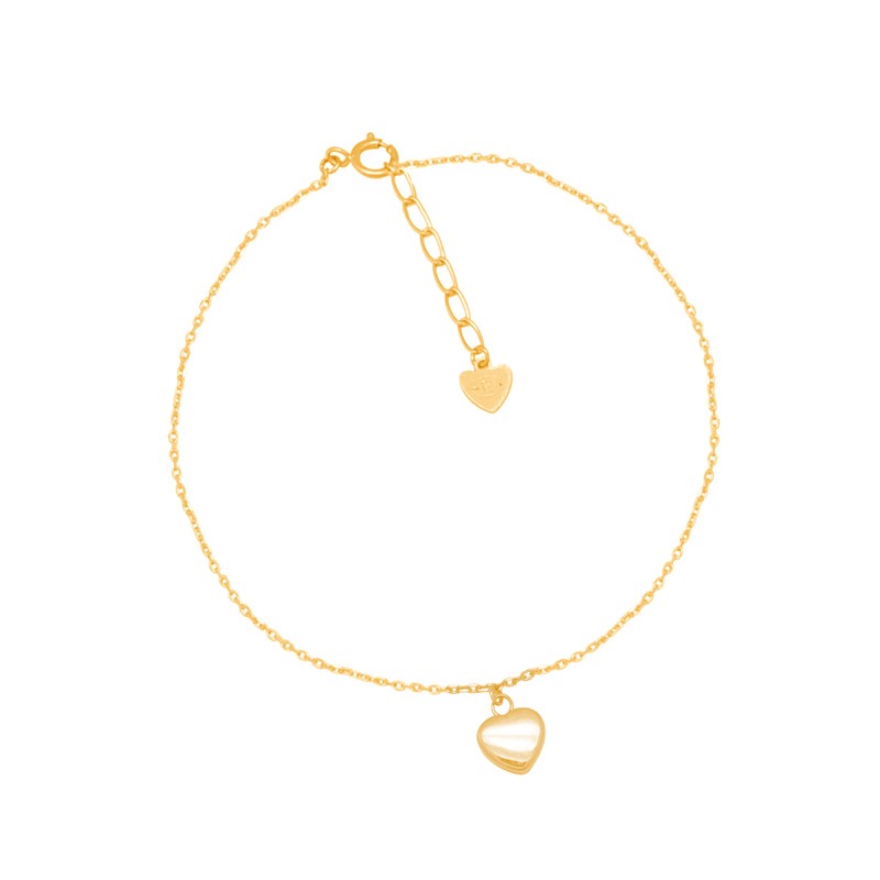 Bracelet Carador Femme Or jaune 375/000e modèle coeur 