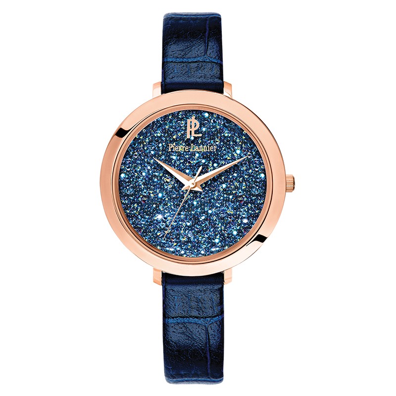 Montre Femme Pierre LANNIER ELEGANCE CRISTAL bleue 097M966