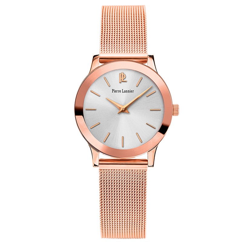Montre Femme Pierre LANNIER WEEK-END LIGNE PURE dorée rose 050J928