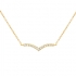 Collier CARADOR Femme Or jaune 375/000e pavage zircons