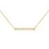 Collier CARADOR Femme or jaune 375/000e ligne