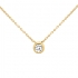 Collier CARADOR Or jaune 375/000e solitaire