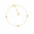Bracelet CARADOR Or jaune 375/000e trio de petits coeurs