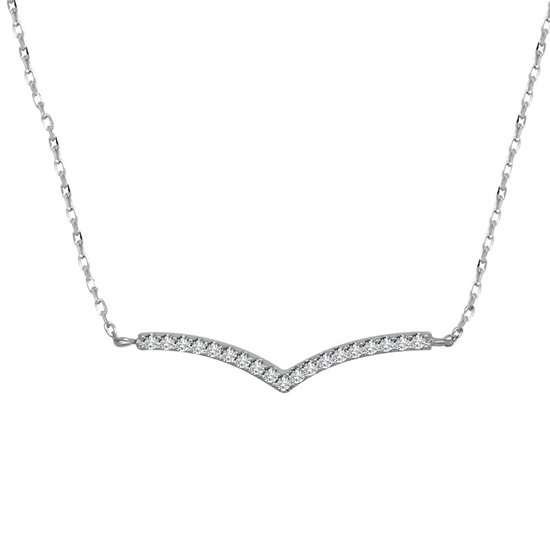Collier CARADOR Femme argent 925/000 pavage zircons