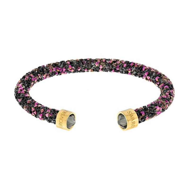 Bracelet jonc Swarovski Crystaldust multicolore et plaqué or 5380087