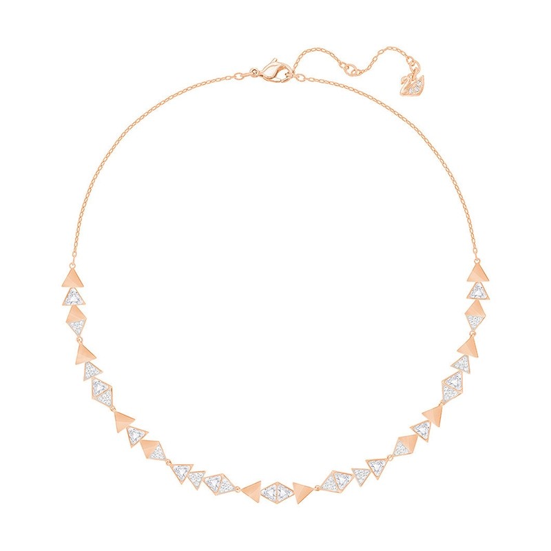 Collier femme Swarovski Heroism plaqué or rose 5350347