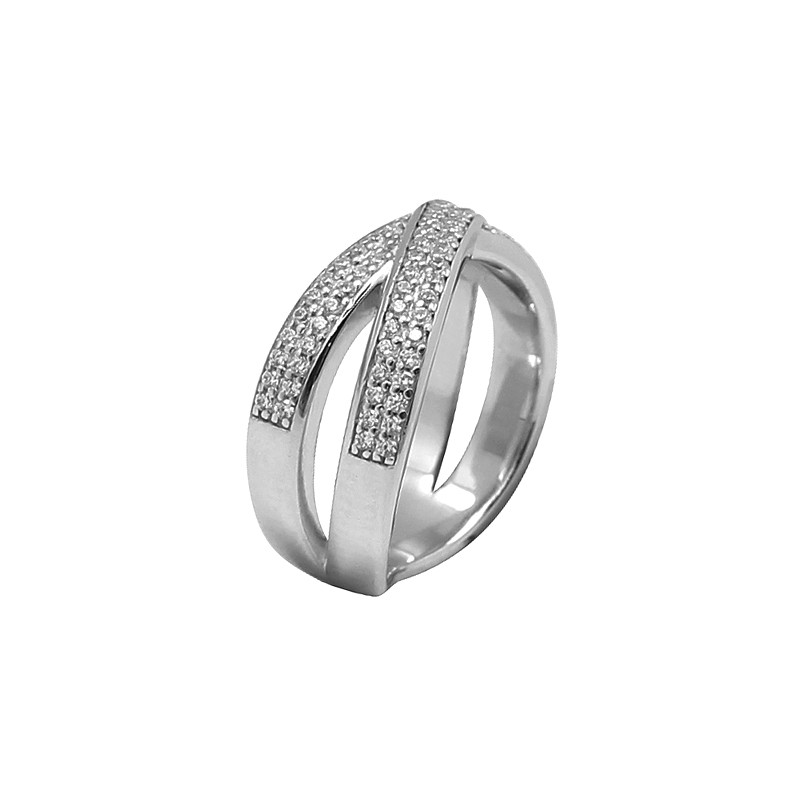 Bague Carador Argent 925/000e Double cercle