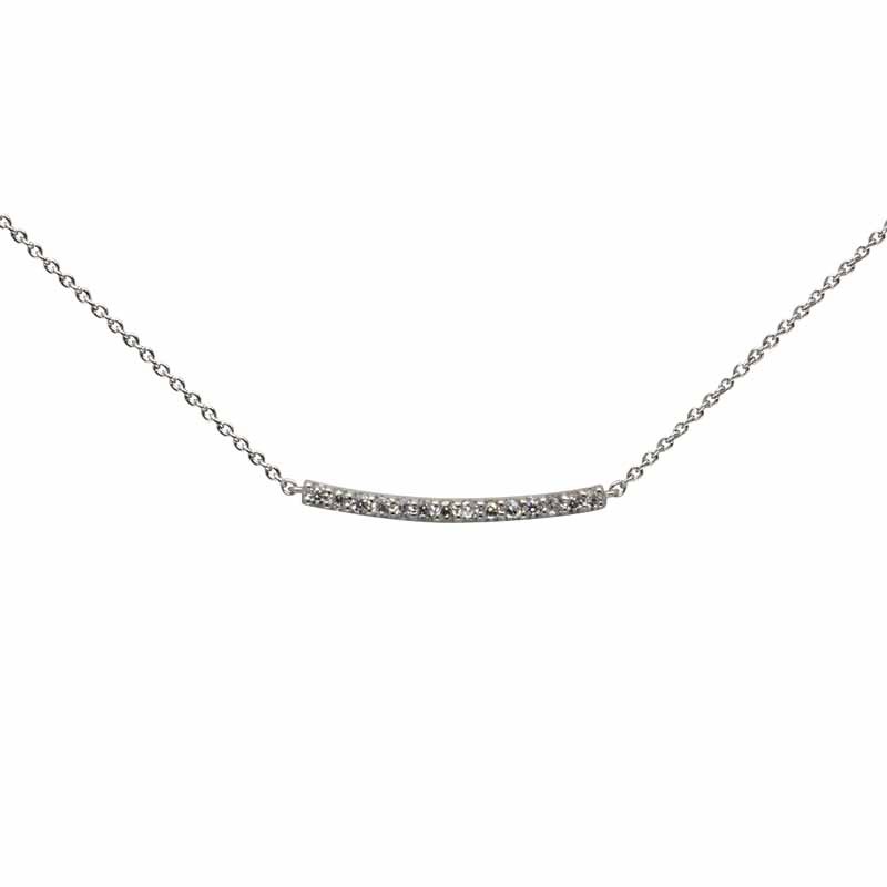 Collier Carador Ligne Argent 925/000e et oxydes de zirconium
