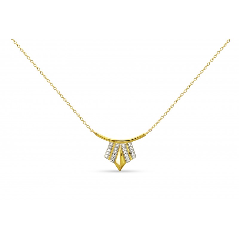 Collier Carador Or jaune 375/000 100 ans savoir-faire