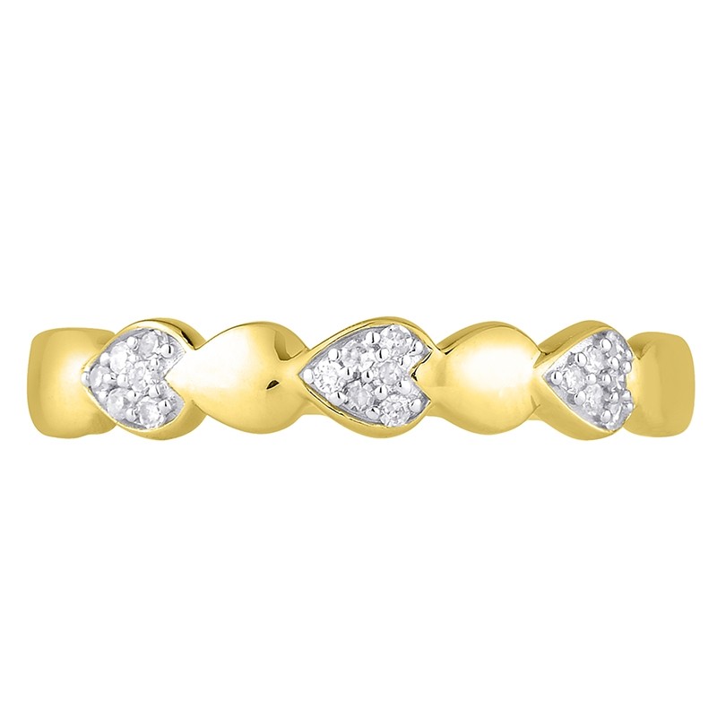 Bague Atelier 17 Tendresse bicolore or 375/000 et diamants