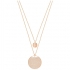 Collier femme Swarovski Ginger double doré rose 5253286