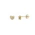 Boucles d'oreilles Carador or jaune signe coeur FE3028