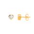 Boucles d'oreilles Carador Or jaune femme motif coeur PCI-5C