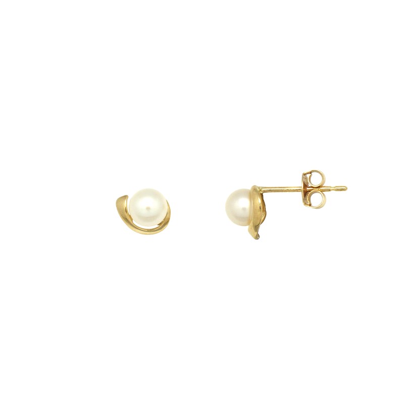Boucles d'oreilles Carador Or jaune femme 375/000 et perle PE0058