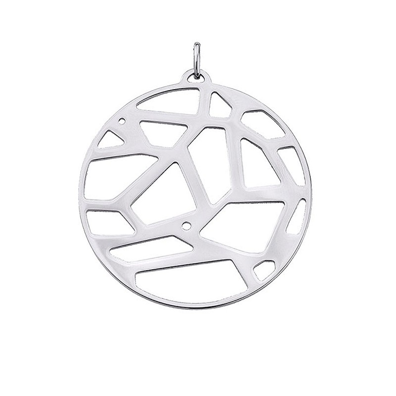 LES GEORGETTES PENDENTIF ROND FINITION ARGENT GIRAFE 45MM 70309291600000