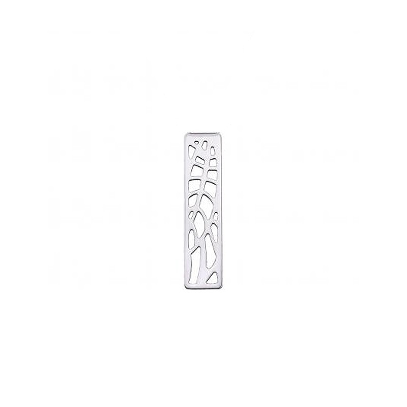LES GEORGETTES PENDENTIF RECTANGLE ARGENT FOUGERE 60MM 70309531600000