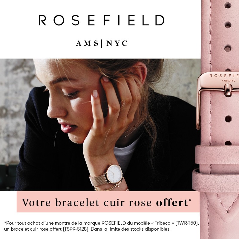 Montre Rosefield Femme doré rose acier TWR-T50