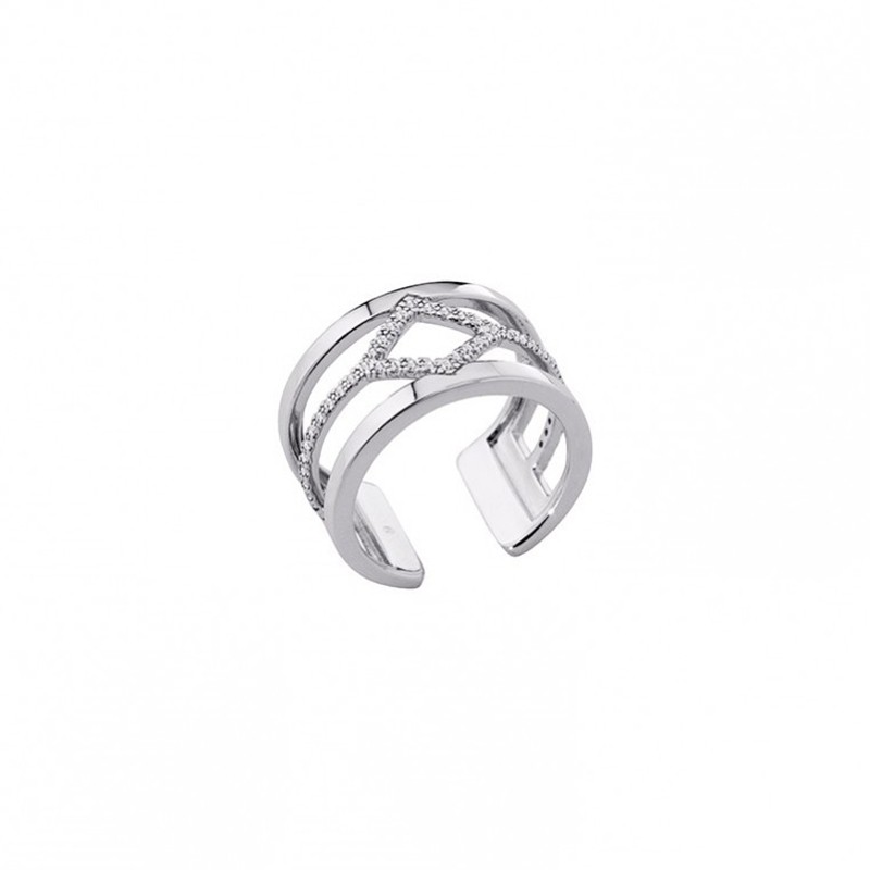 Bague Les Georgettes Les Précieuses Losange finition argenté 70305231608052