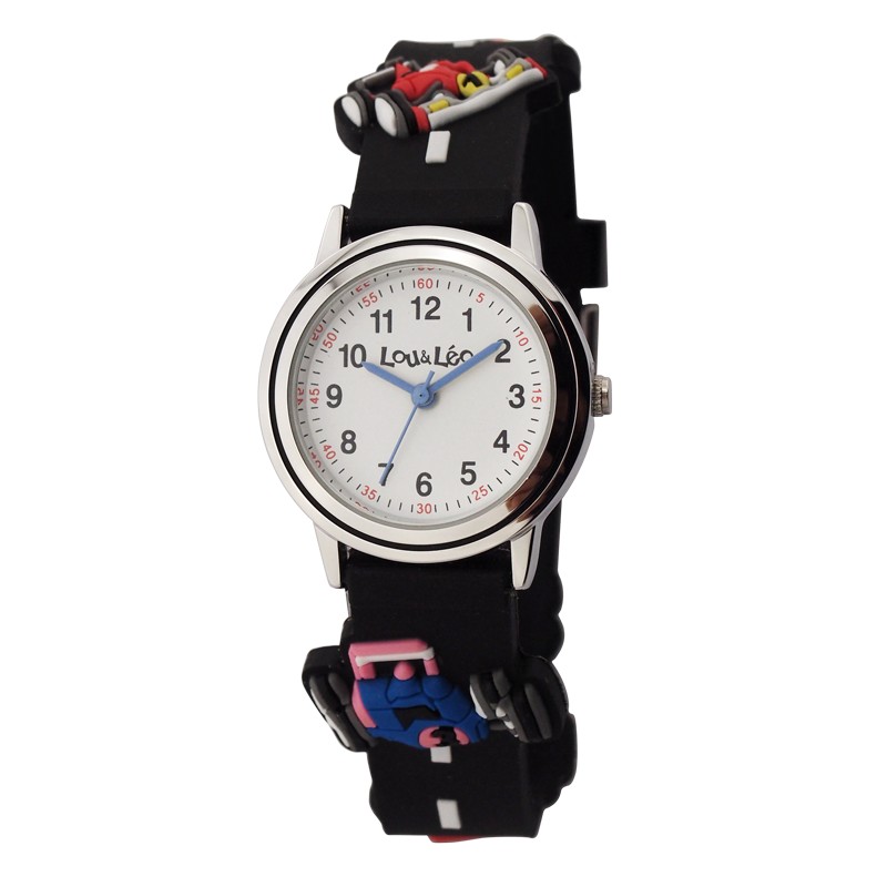 Montre garçon Lou&Léo Formule 1 plastique noir P100209-B5