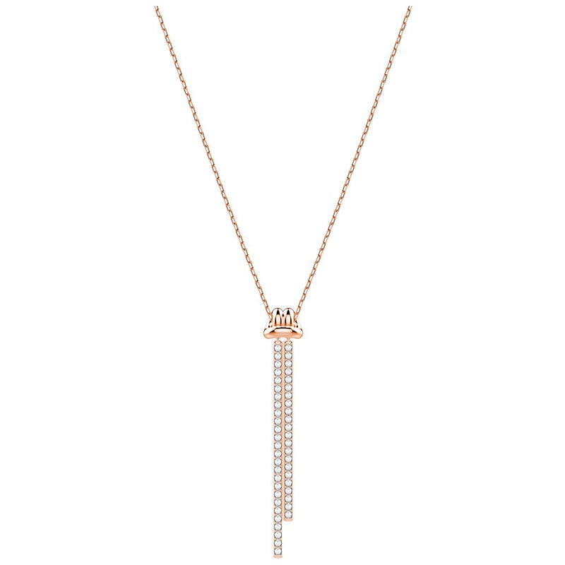 Collier Swarovski pendentif en Y Lifelong doré rose 5390817