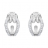 Boucles d'oreilles créoles Swarovski Lifelong métal argenté 5390814