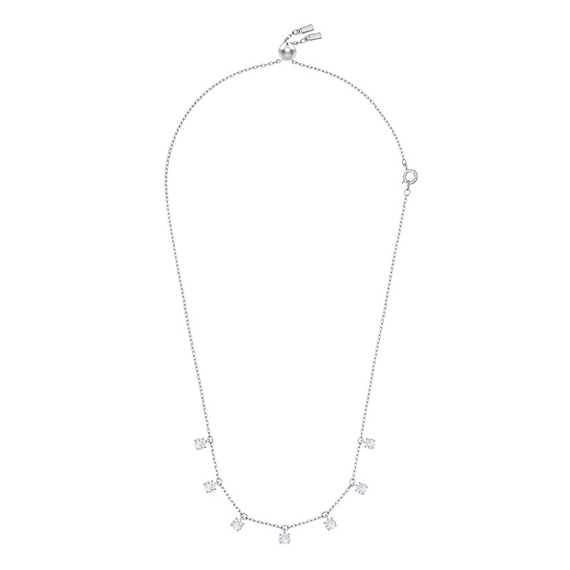 Ras-de-cou Swarovski Attract métal argenté 5367966