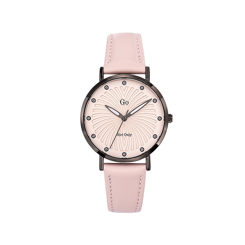 Montre Go Girl Only 698779 rose et cadran noir