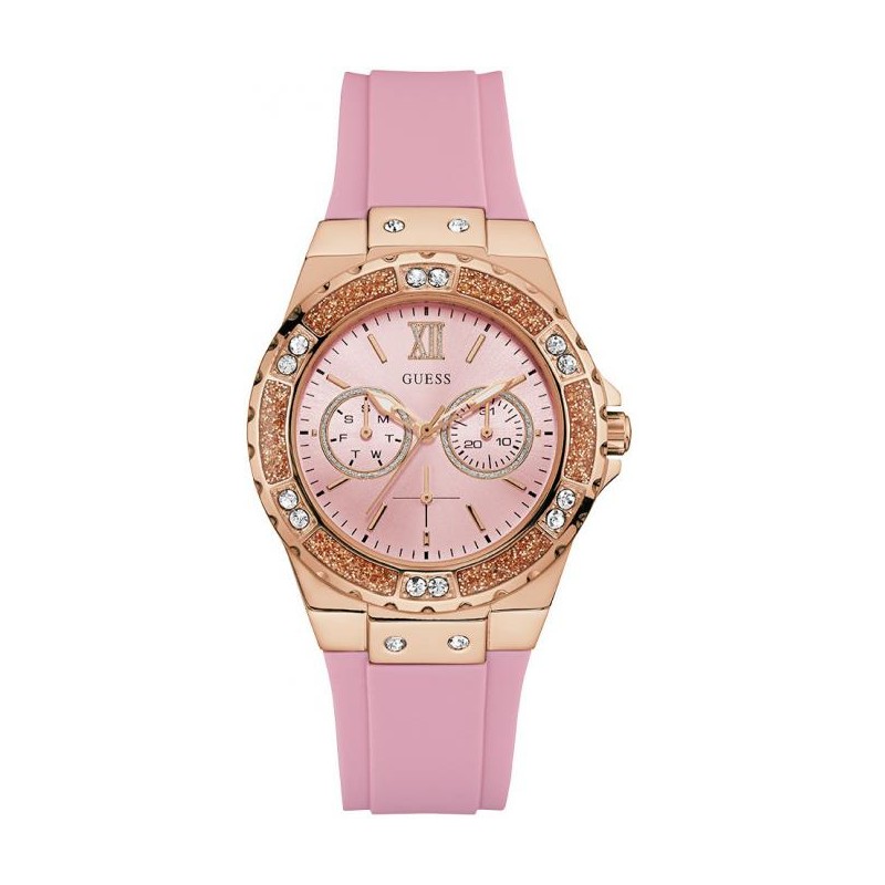 Montre femme Guess Limelight silicone rose W1053L3