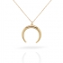 Collier Lune Moderne plaqué or 52EU0320