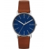Montre Homme Skagen Signature cuir marron SKW6355